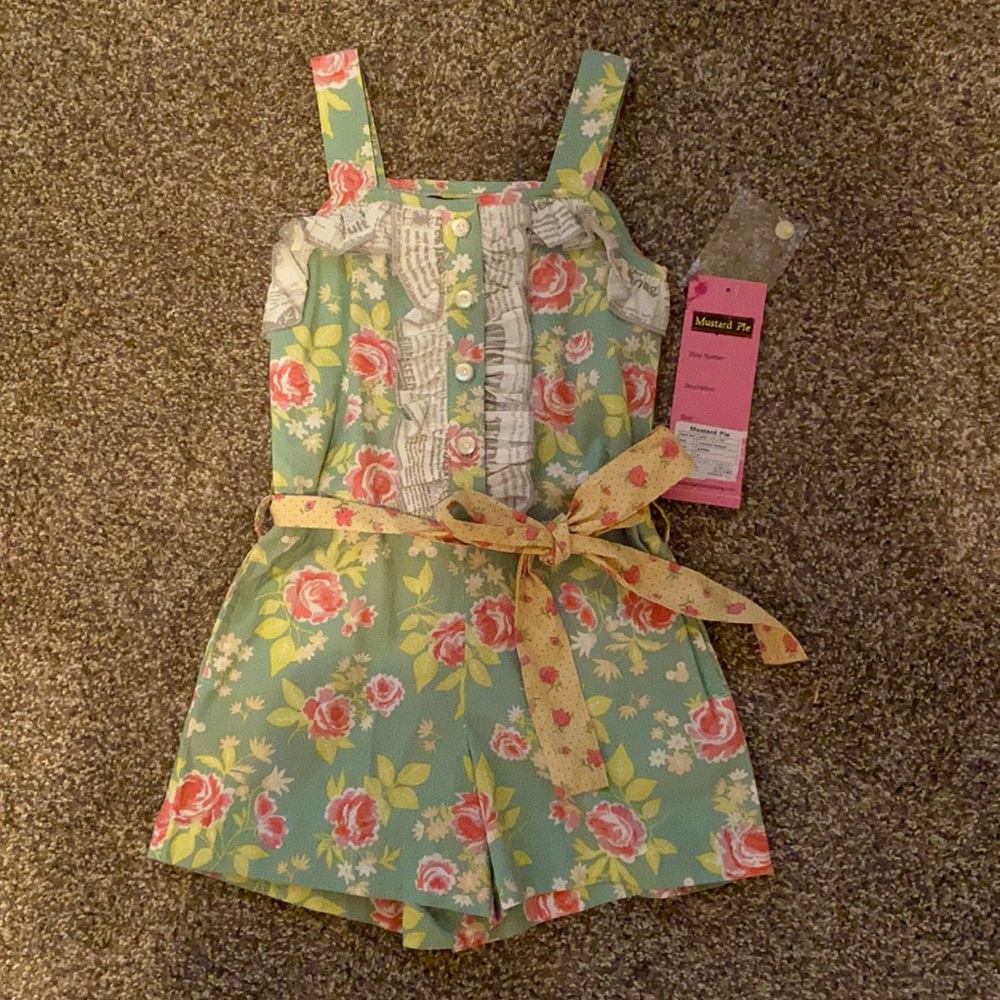 NWT Mustard Pie Romper